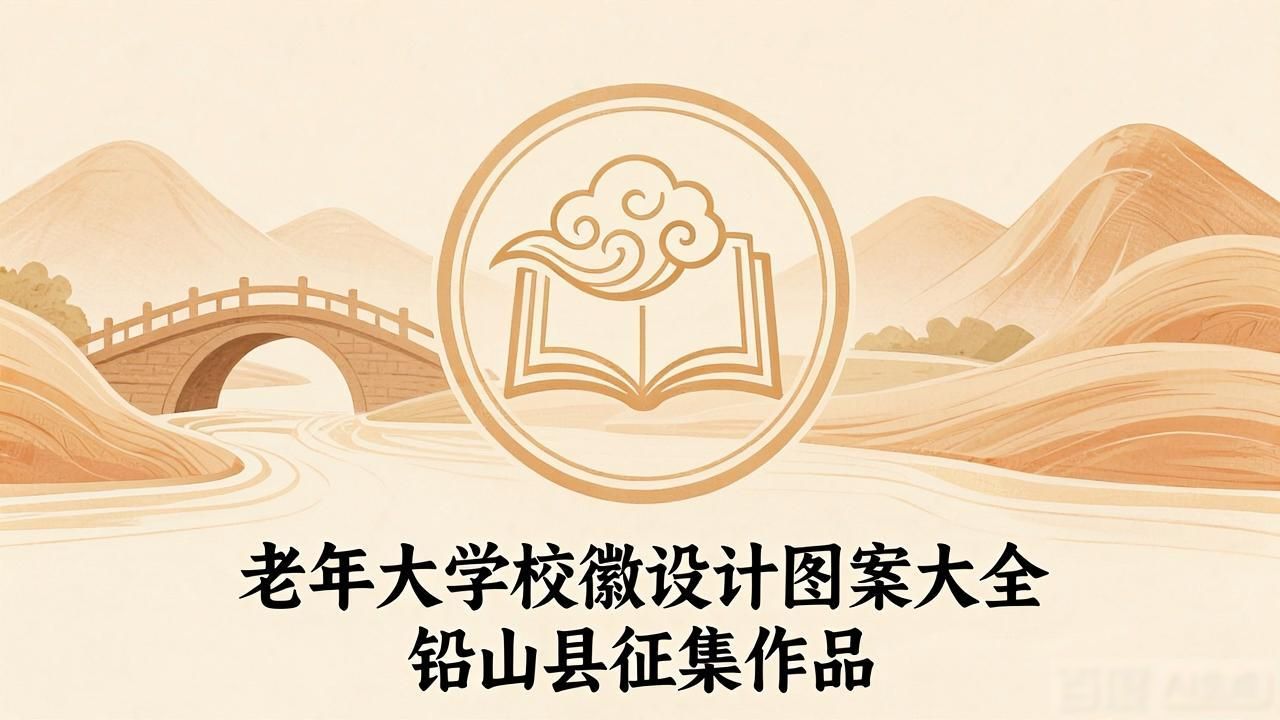 小学校徽设计图案大全_铅山县老年大学校歌校徽征集_铅山县老年大学校歌设计