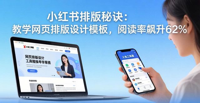 小红书图文排版技巧_教学网页排版设计模板_提升阅读完成率的方法