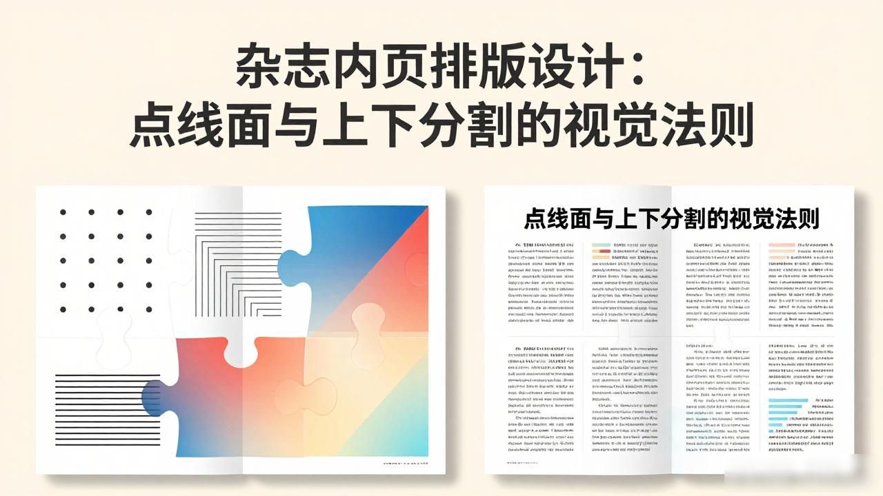 杂志内页排版设计_上下分割型布局设计_杂志排版点线面元素