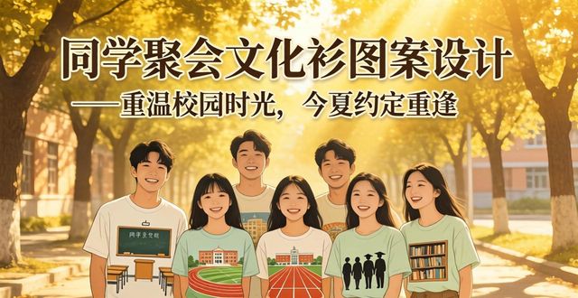 五周年同学聚会文化衫_同学聚会文化衫设计_校园文化衫设计图案