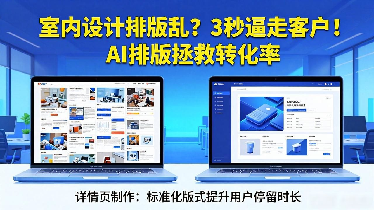 室内设计排版设计_爆款电商复刻工具_电商AI智能排版