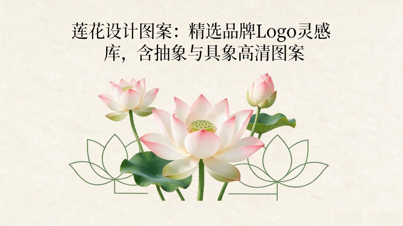 莲花设计图案大全_设计莲花logo_莲花logo设计技巧