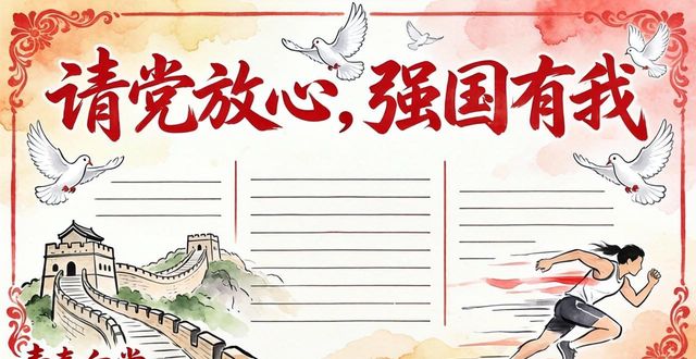 板报设计图案_请党放心强国有我主题手抄报设计_弘扬传统文化感受艺术魅力手抄报