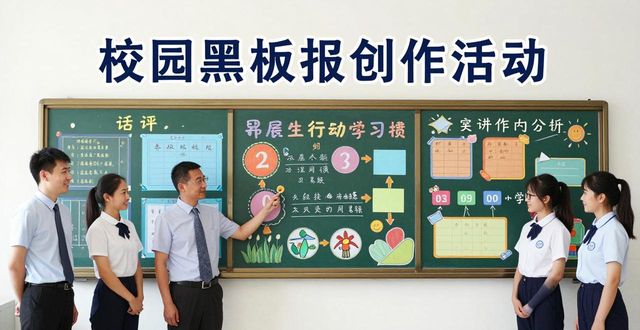 黑板报绘制培训_校园黑板报创作活动_板报设计图案
