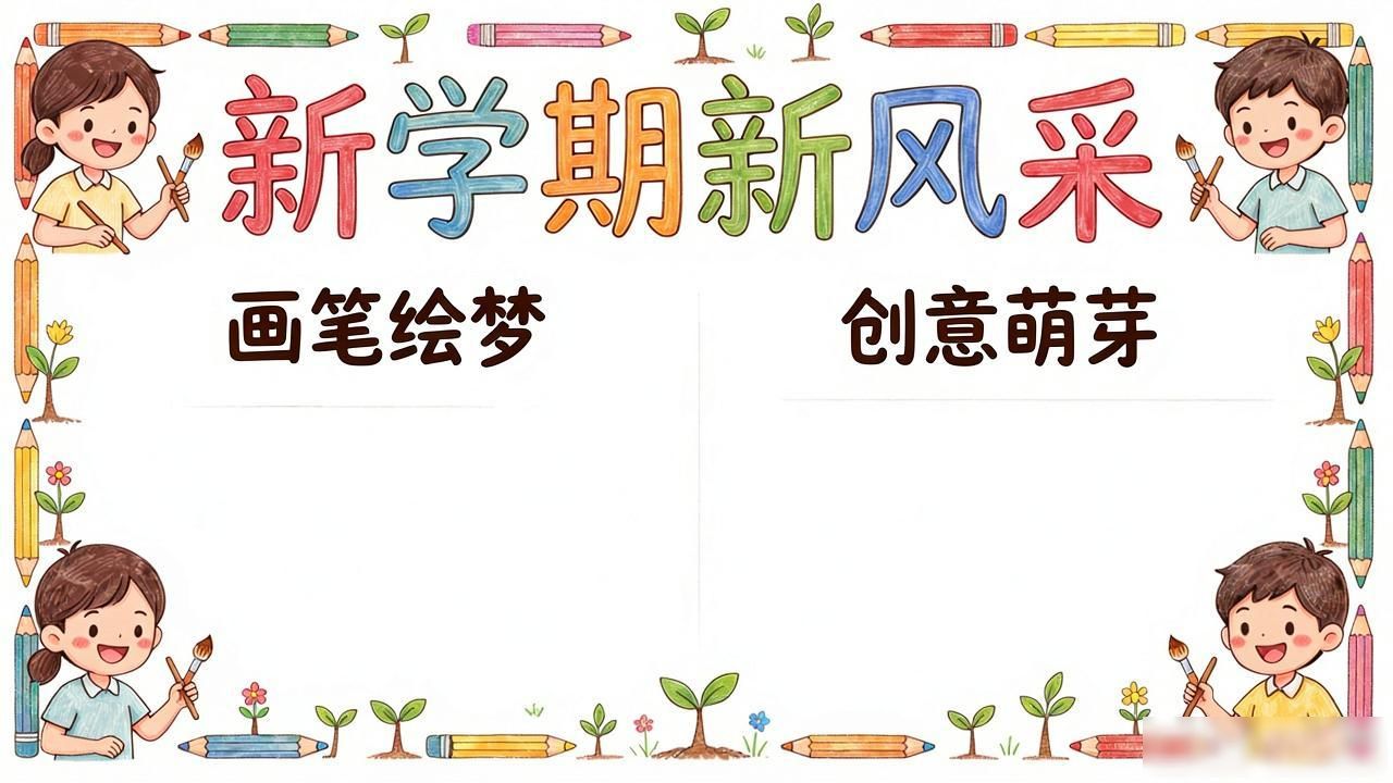 优秀班级黑板报作品展示_教室板报设计图案大全_新学期创意黑板报评选活动