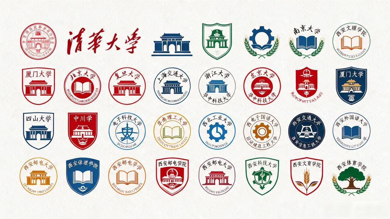 大学校徽颜色分析_校徽设计图案带含义_中国高校校徽大全