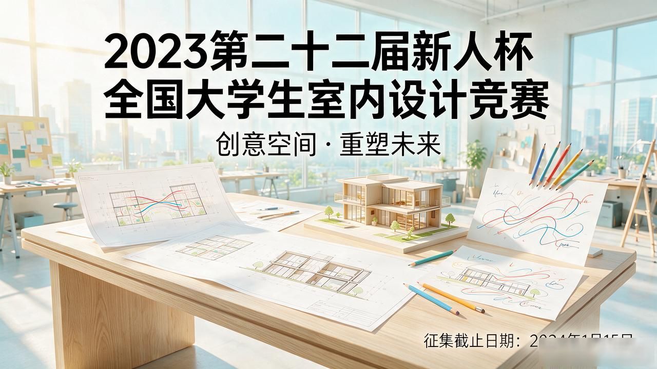 新人杯全国大学生室内设计竞赛 酒店空间设计 竞赛要求_室内排版设计