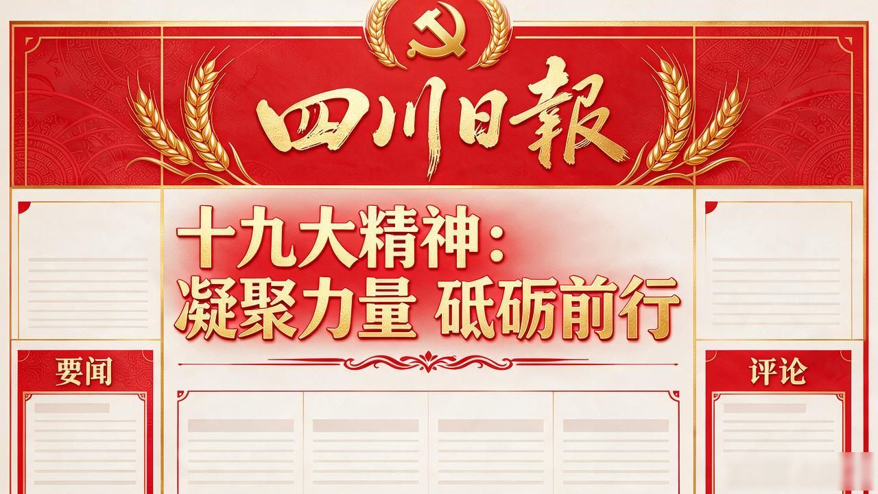 十九大党报版式设计_报纸的排版设计_党报十九大报道版式元素