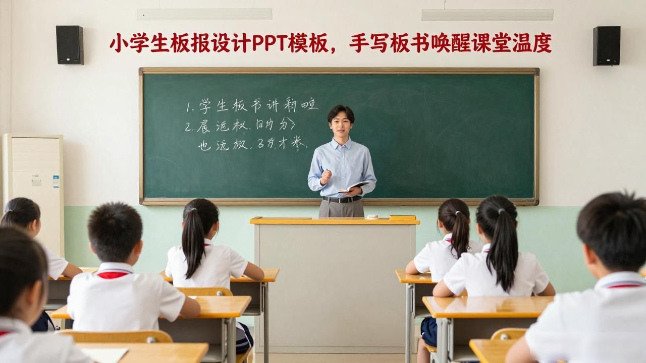 手写板书引发关注_手写板书情感共鸣_小学生板报设计图案ppt