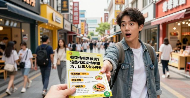 餐饮传单派发技巧_创意传单设计方法_传单设计排版