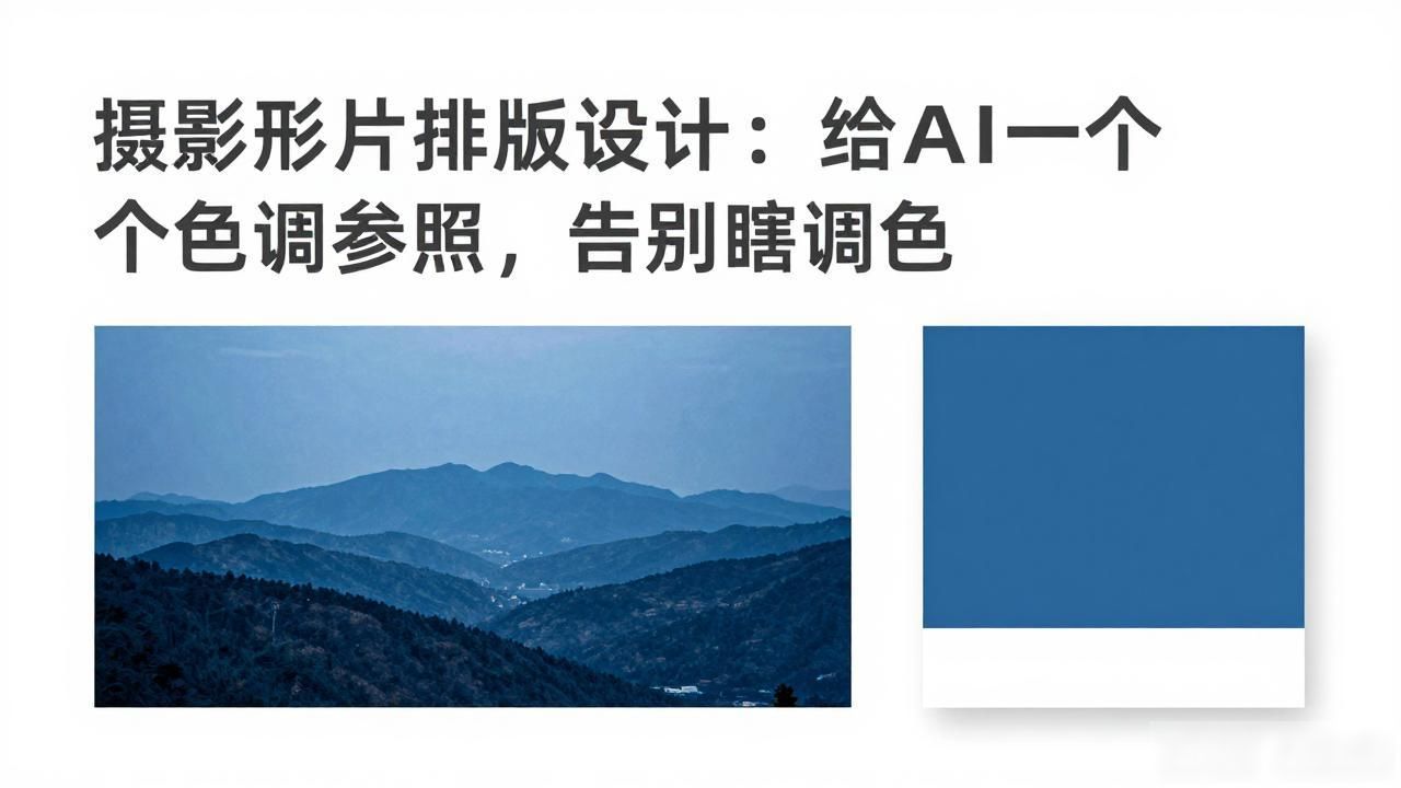 摄影作品排版设计_AI视频调色_影视作品截图提取色卡