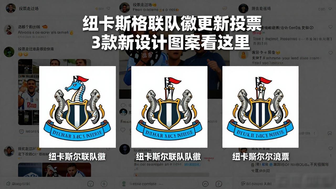 队徽设计图案大全_纽卡斯尔联新队徽投票方案_纽卡斯尔联队徽更新进展