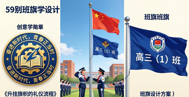 流动红旗 校园评比办法 班旗 设计制作_班徽设计图案大全2ban