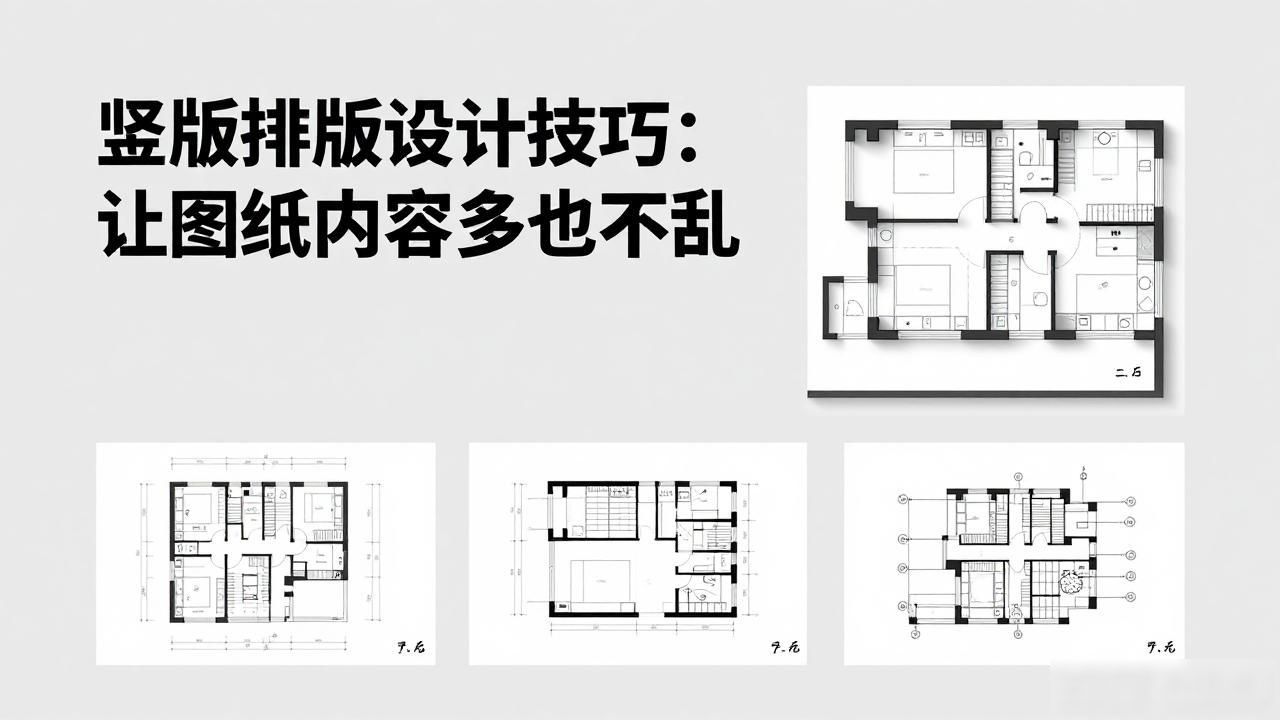 竖版建筑设计图纸排版方法_建筑设计竖版排版技巧_排版设计 竖版