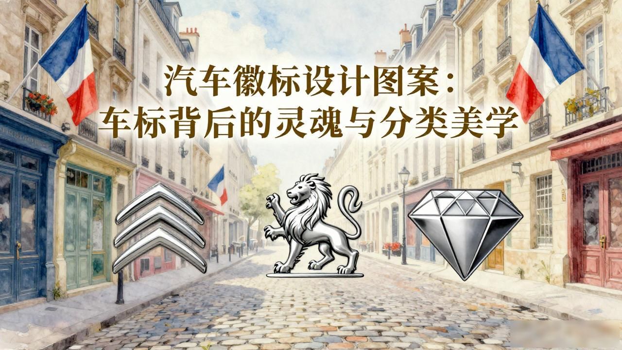 车标分类与寓意解读_汽车徽标设计图案大全_汽车标志设计美学