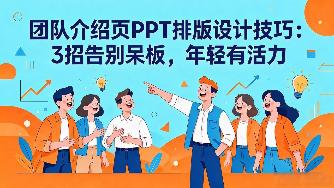 平行四边形人物介绍页设计_ppt排版设计技巧_职场PPT团队介绍页创意排版