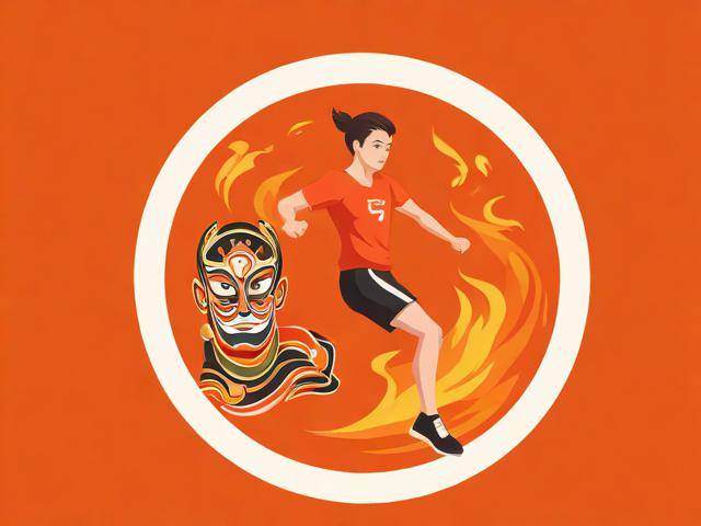 广州亚运会体育图标与文化活动标志:火人展现运动美,粤剧脸谱显广州味